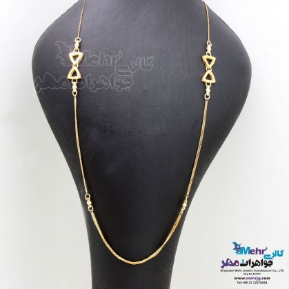 Gold Necklace on clothes - Bow tie Design-SM0931